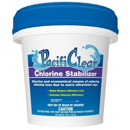 PACIFICLEAR Chlorine Stabilizer, 4 lb Pail, Granular F081004032PC